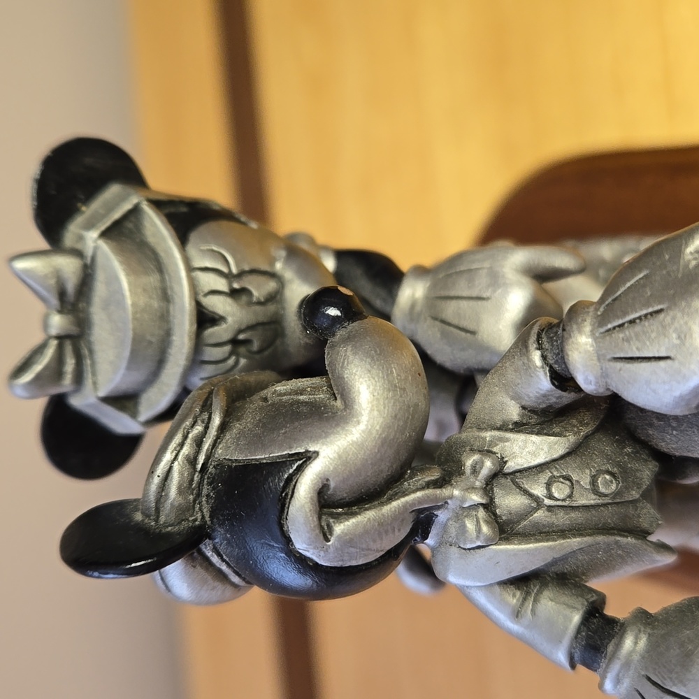 Mickey & Minnie "Bicycle Built for Two" Limited Edition Pewter Figurine - Picture 7 of 14